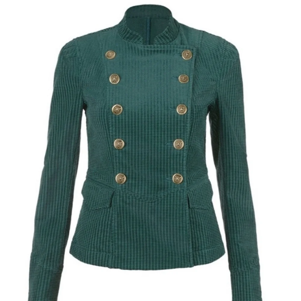 Cabi Lennon Jacket Corduroy Textured Double Breasted XS - Picture 2 of 9